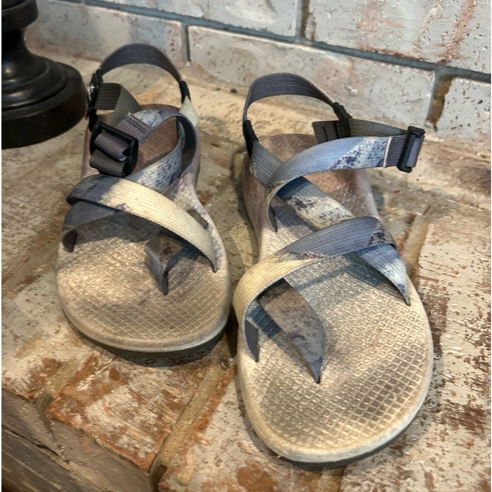 Chaco Blue and Gray Sandals - Picture 2 of 5